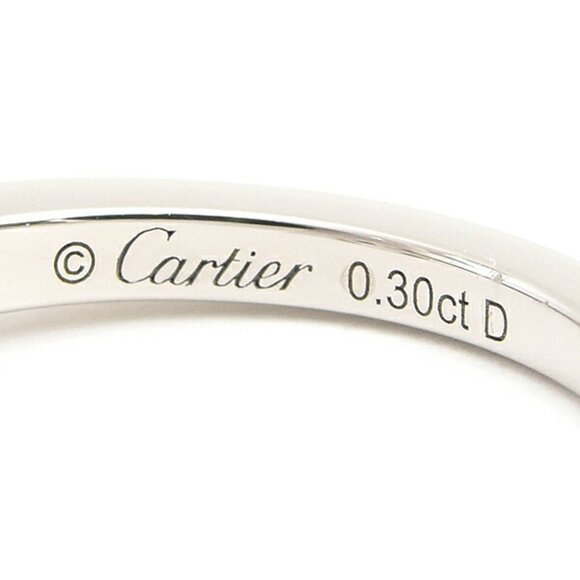 CARTIER Silver Diamond Ring - Picture 5 of 10